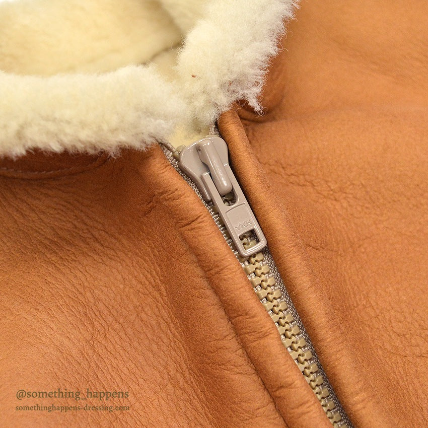 ~1990's DEADSTOCK SAWYER OF NAPA MOUTON SHEARLING VEST...L