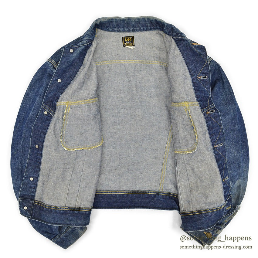 1960's Lee 101-J DENIM JACKET / BIG SIZE...50