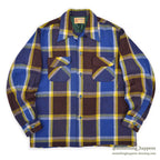 ~1950's TOWNCRAFT DE LUXE PLAID WOOL SHIRT ... M