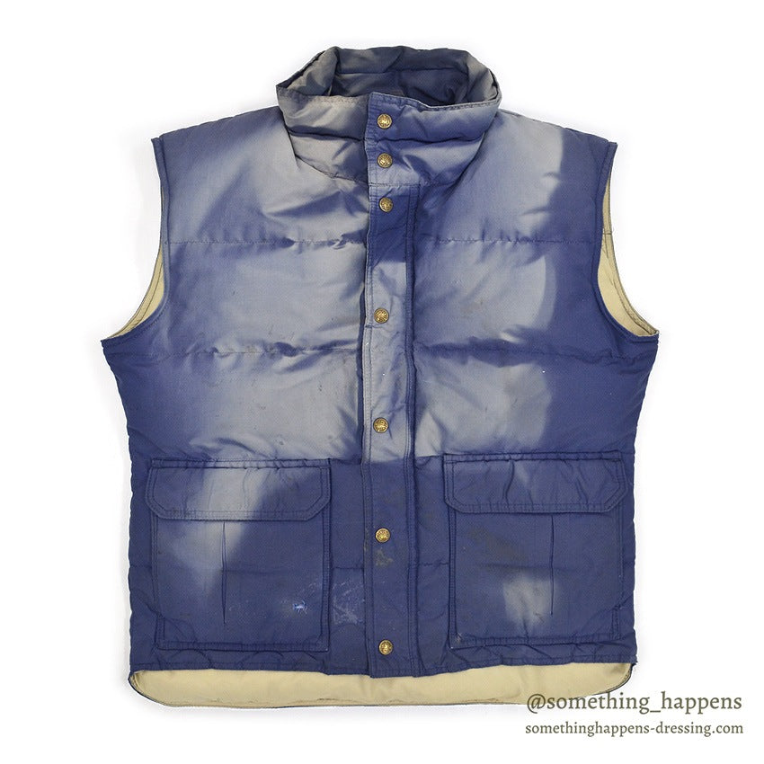 1980's REI DOWN VEST NAVY / SUN FADED ... L