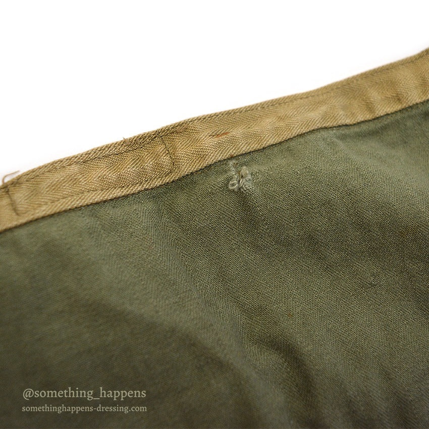 1940's AMERICAN RED CROSS WW2 HBT APRON DITTY BAG / TWO TONE...