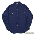 1970's~ SEARS ROEBUCKS DENIM SHIRT...X-LARGE