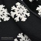 BLACK MOUNTAIN SNOW FLAKE PATTERN FLEECE JACKET...L