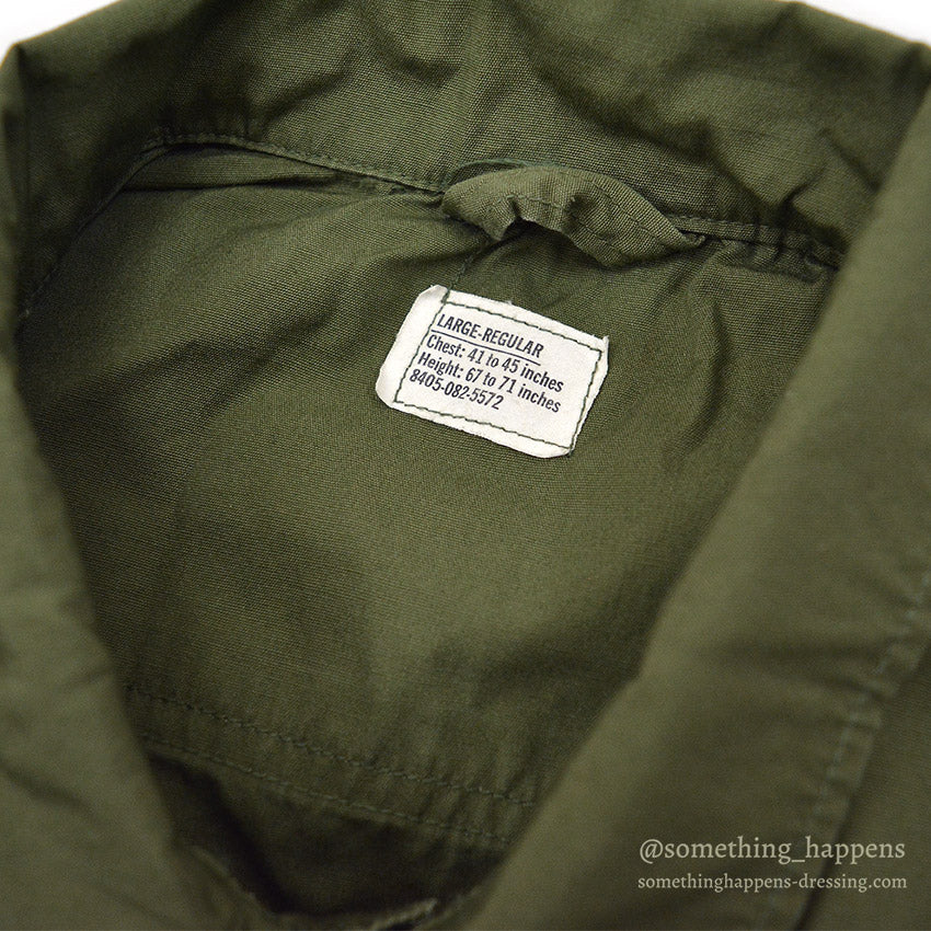 1960's USARMY JUNGLE FATIGUE JACKET / 3RD NON-RIP... LR
