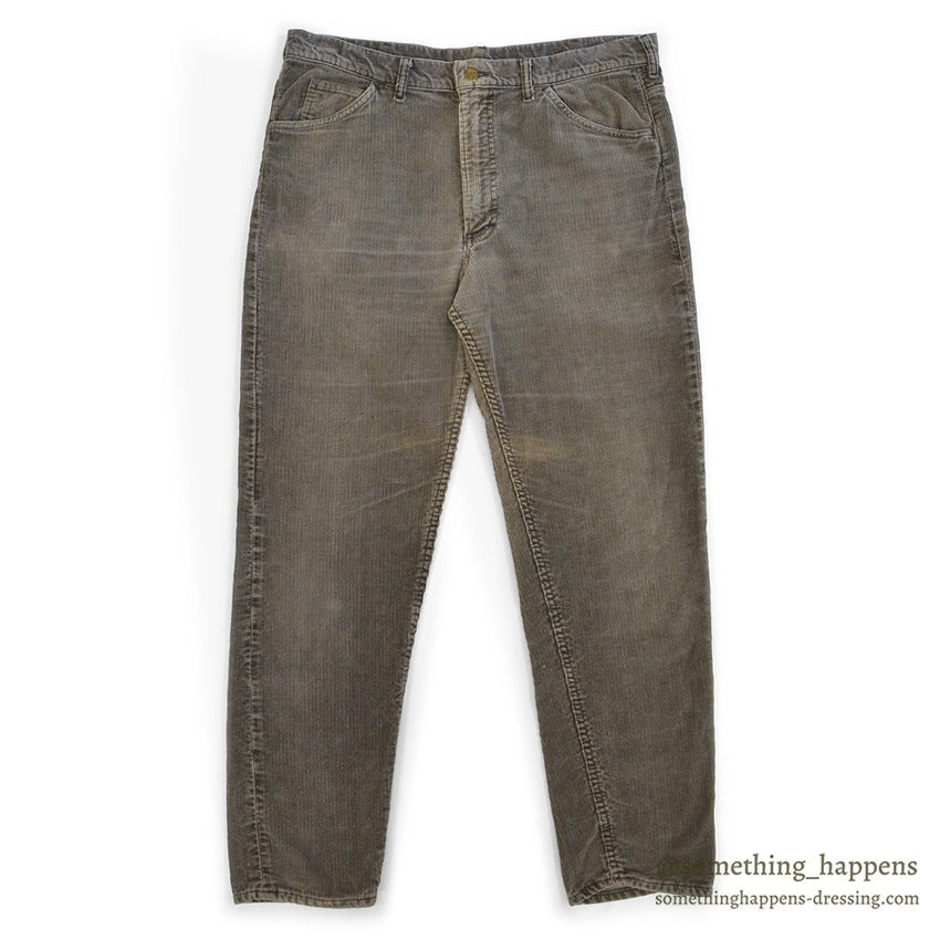 1960's Lee Leens CORDUROY PANTS / TAPERED LEG ... W36/L29