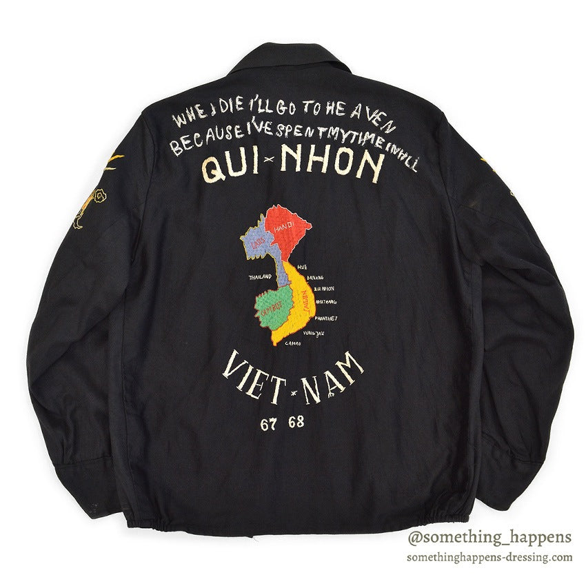 1960s VIETNAM SOUVENIR JACKET (Vietnamese style jacket) 67-68...