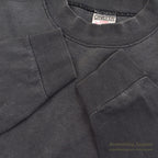 1990's ONEITA FADED BLACK L/S TEE / SUPER HEAVYWEIGHT ... XL