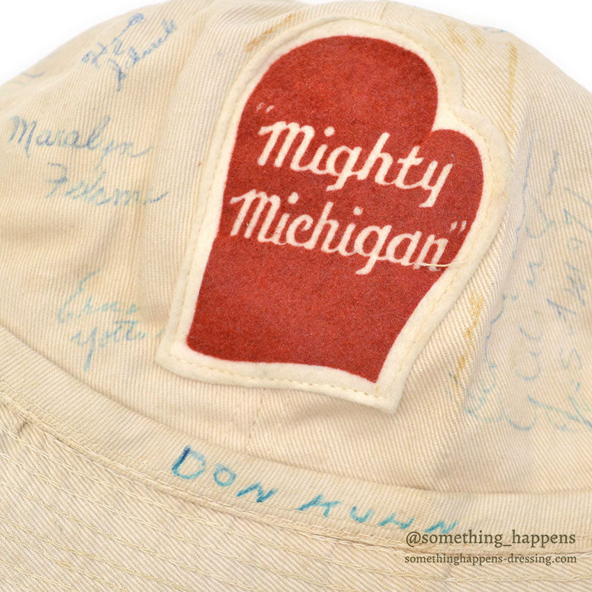 1950's CHAMPION AUTOGRAPH MEMORIAL HAT... LARGE