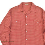 1950's LANELLA WEEKENDER RED/WHITE PLAID SHIRT ... ML