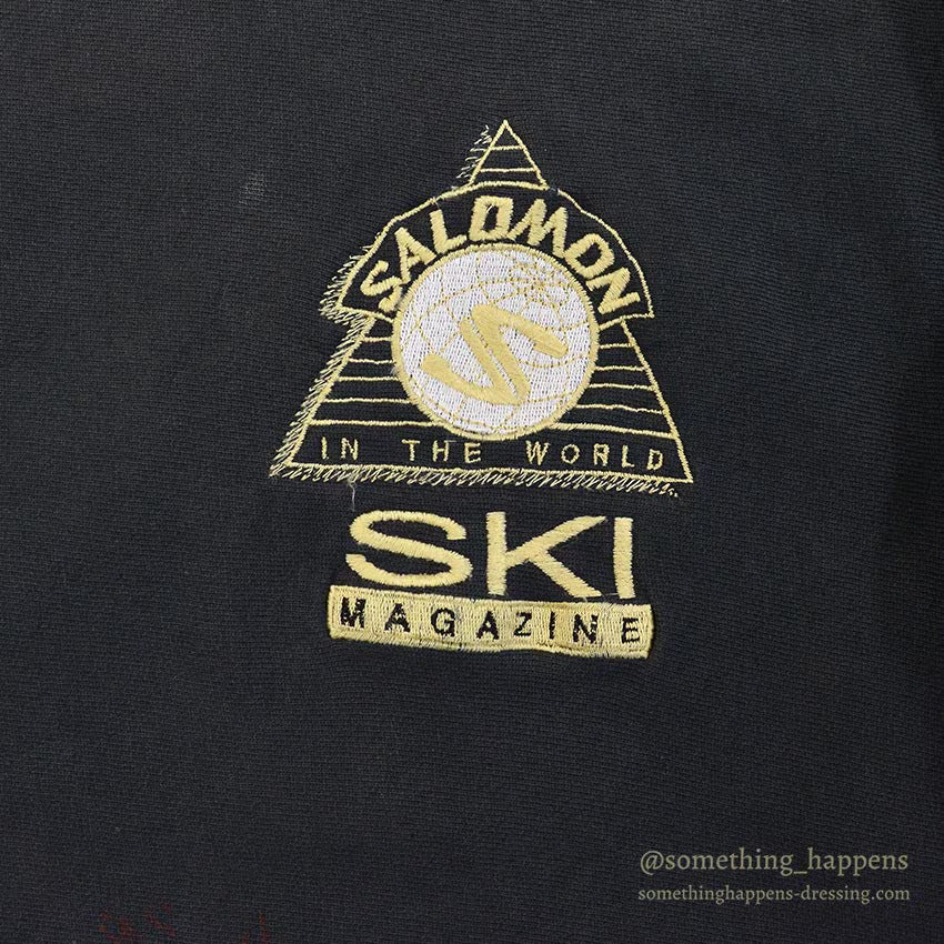 1990's CHAMPION SALOMON REVERSE WEAVE SWEAT SHIRT / BLACK ... L