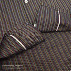 1960's TOWNCRAFT MULTI STRIPE B/D SHIRT...M