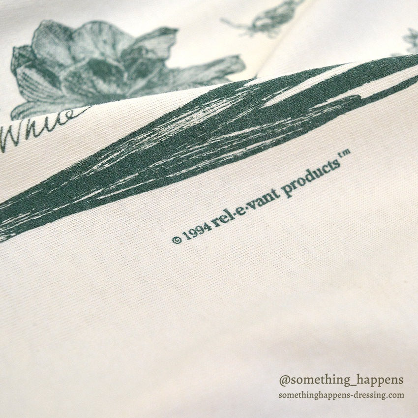 1990's REL-E-VANT PRODUCTS BOTANICAL ART PRINT T-SHIRT ... XL
