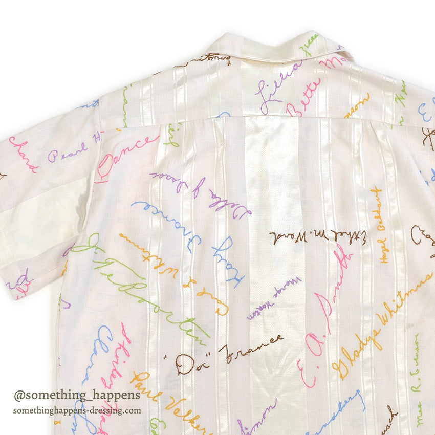 1950's~ NEAL E. THORSEN SIGNATURE EMBROIDERY S/S SHIRT...