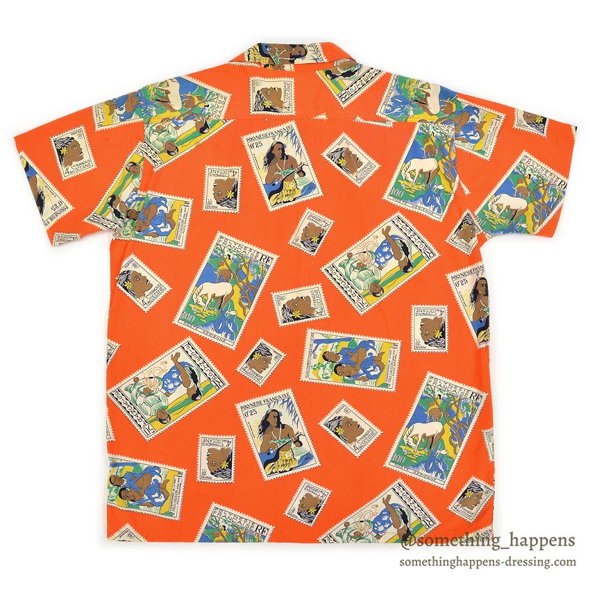 1950's~ PAUL GAUGUIN ART PRINT ALL COTTON S/S SHIRT ...