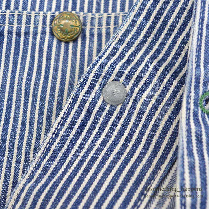 1950's OSHKOSH HICKORY STRIPE ENGINEER JACKET...