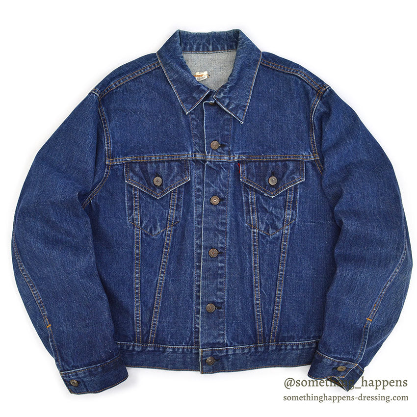 1970's Levi's 70505-0217 DENIM JACKET / INDIGO... Fits like 46