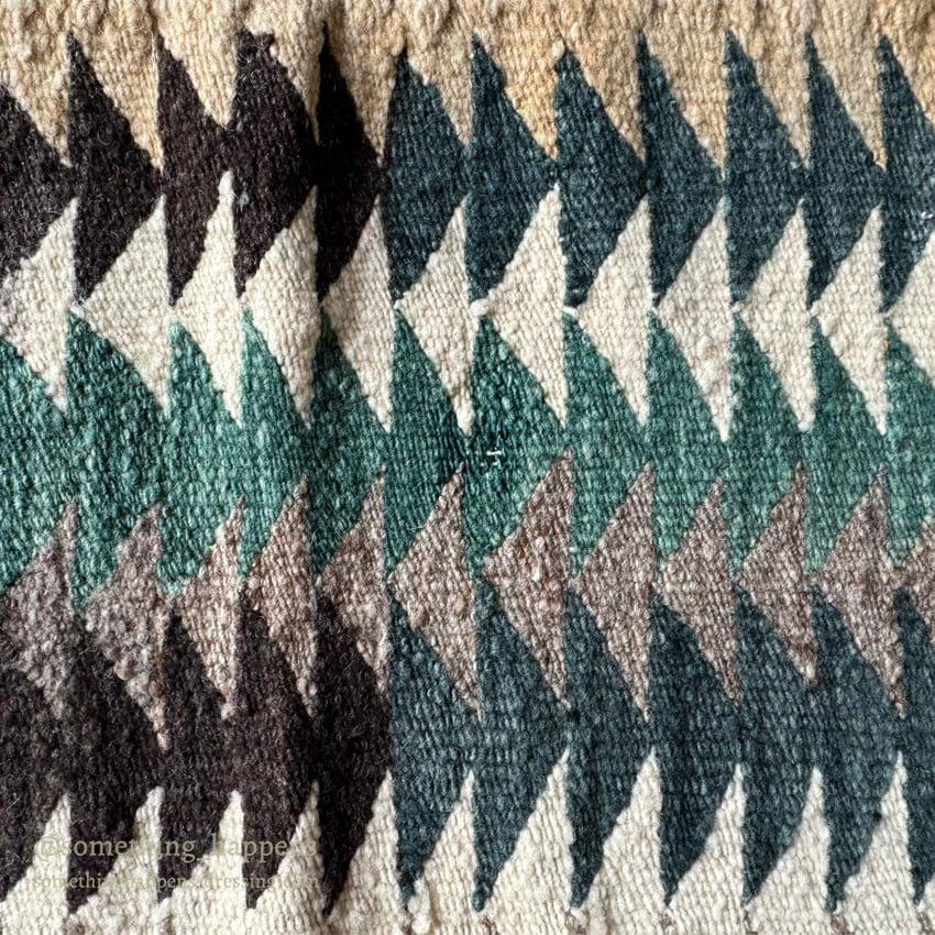 c.1950's NAVAJO RUG RARE COLOR... 103cm/66cm