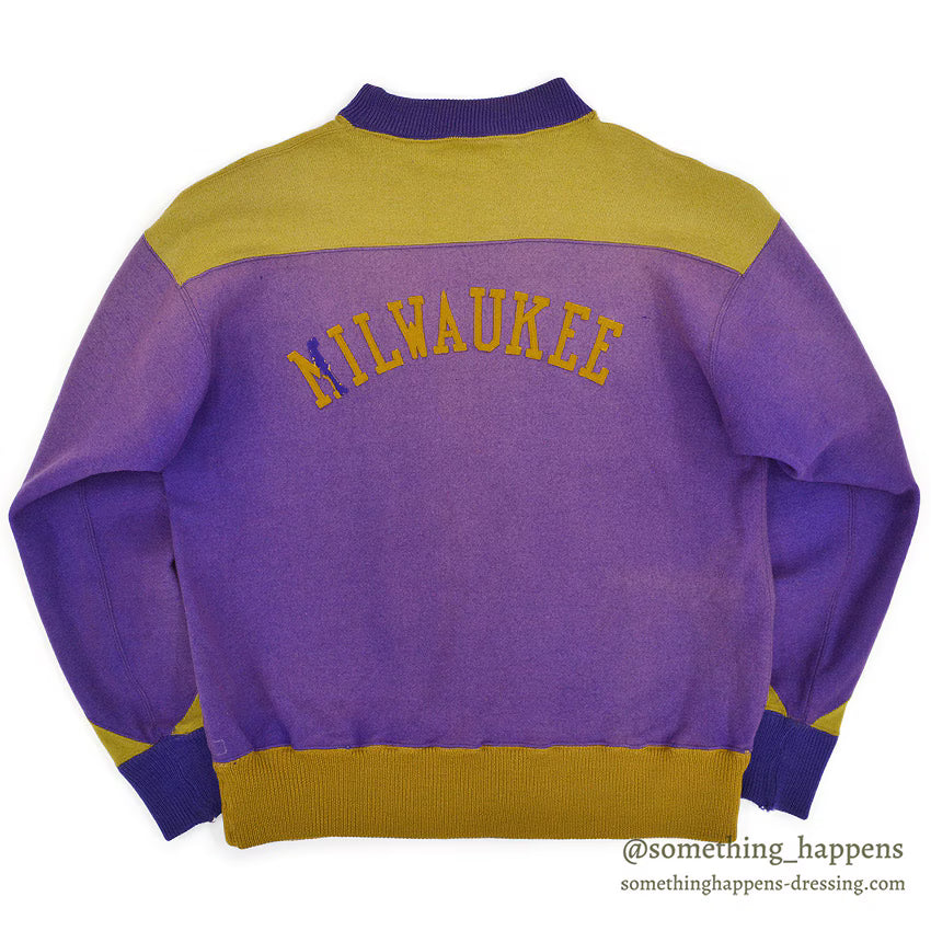 1930's BURGHARDT WOOL SWEAT SHIRT / HUGE SIZE ...