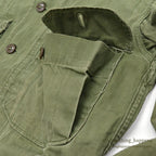 1940's BRITISH ARMY WW2 WAR AID HBT JACKET / US MADE...