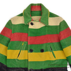 1930's ZERO KING STRIPED WOOL BLANKET JACKET / SHORT STYLE ...