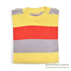 1960's DEADSTOCK ALLENDALE WIDE BORDER STRIPED L/S TEE ... L