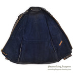1960's~ EAST WEST MUSICAL INSTRUMENTS CO. LEATHER JACKET '' BACK PACK'' ...