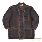1990's DRIVER DOUBLE-BREASTED DENIM COVERALL...M