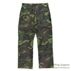 1980's FIVE BROTHER CAMO MULTI POCKETS PANTS... W32/L29