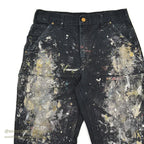 1990's CARHARTT BLACK DOUBLE KNEE DUCK PAINTER PANTS... W31/L31