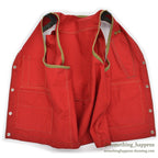1970's OLD RED PACK TRAIL VEST ADEDD KNIFE POCKET...