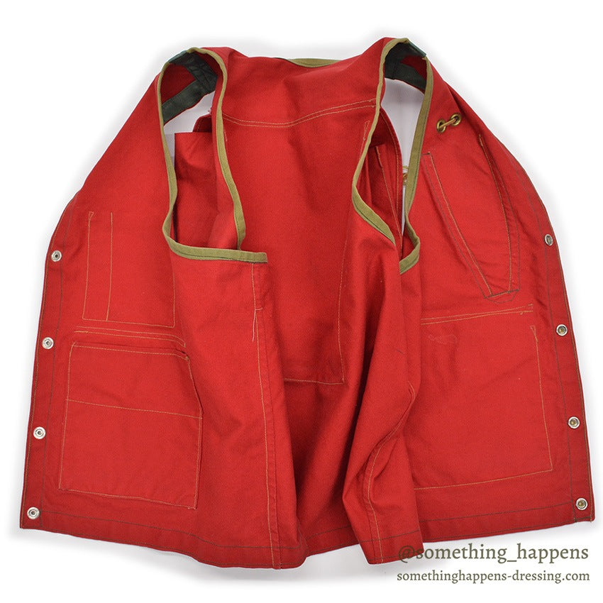 1970's OLD RED PACK TRAIL VEST ADEDD KNIFE POCKET...
