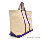 ~1980's L.L.BEAN BOAT AND TOTE / PURPLE ...