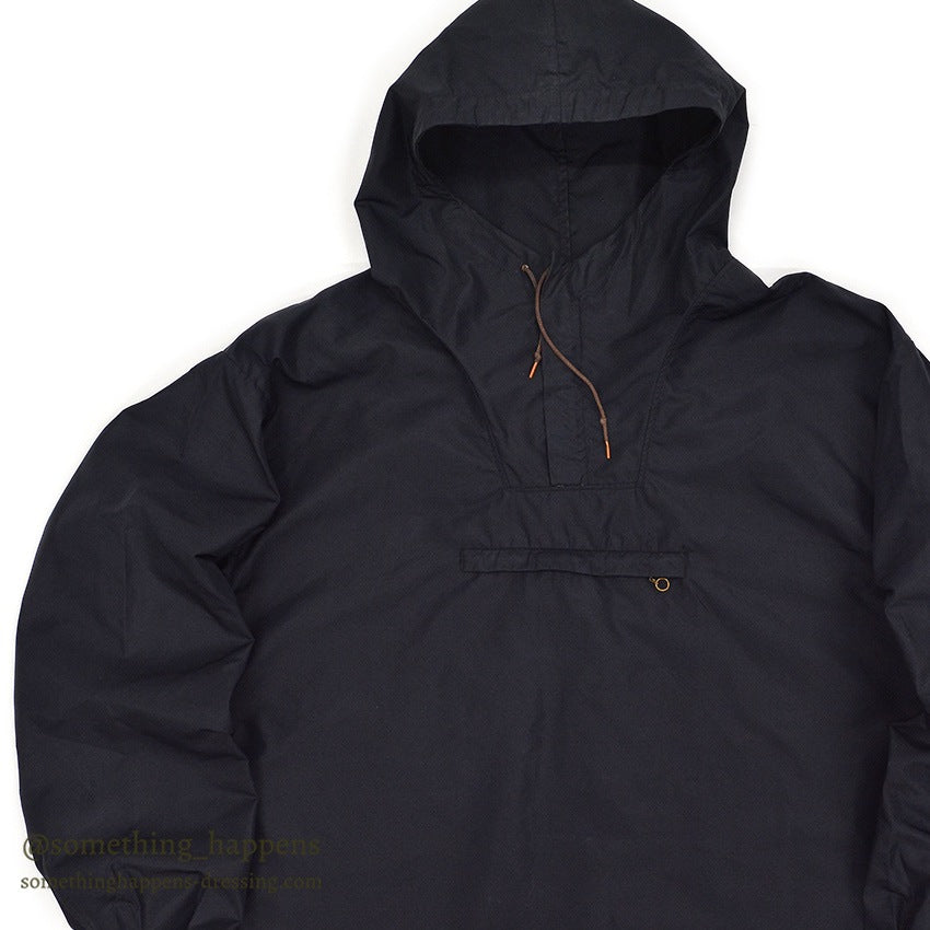 1950's SKI-WELL SEATTLE WOOLEN CO. BLACK NYLON ANORAK PARKA...