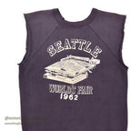 1960's SEATTLE WARLD'S FAIR SWEAT SHIRT / SLEEVES CUT OFF...
