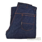 1950's UNKNOWN DOUBLE KNEE DENIM PAINTER PANTS / FLANNEL LINED ... W33/L30