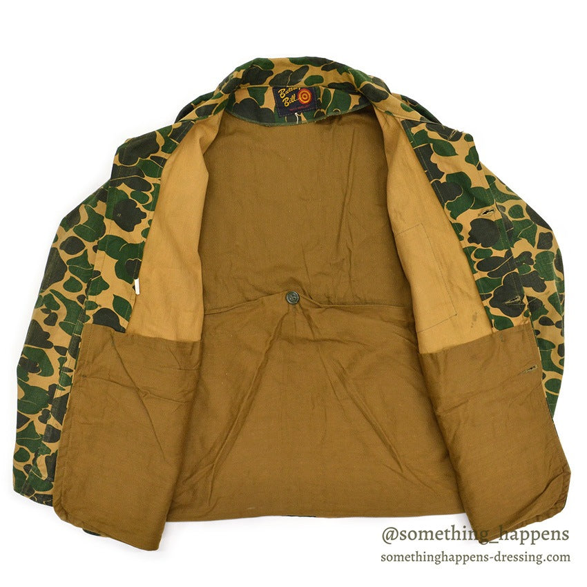 ~1960's BULLSEYE BILL CAMO HUNTING JACKET...
