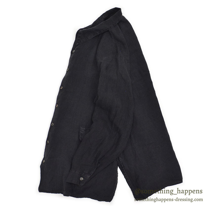 1990's CP SHADES LINEN JACKET / BLACK...M