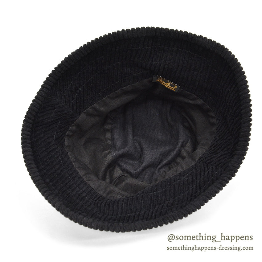 1980's~ EDDIE BAUER CORDUROY HAT / BLACK...