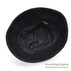 1980's~ EDDIE BAUER CORDUROY HAT / BLACK...