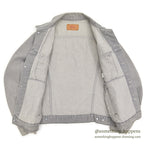 1980's Levi's 70506-0257 DENIM JACKET / GRAY... 44R