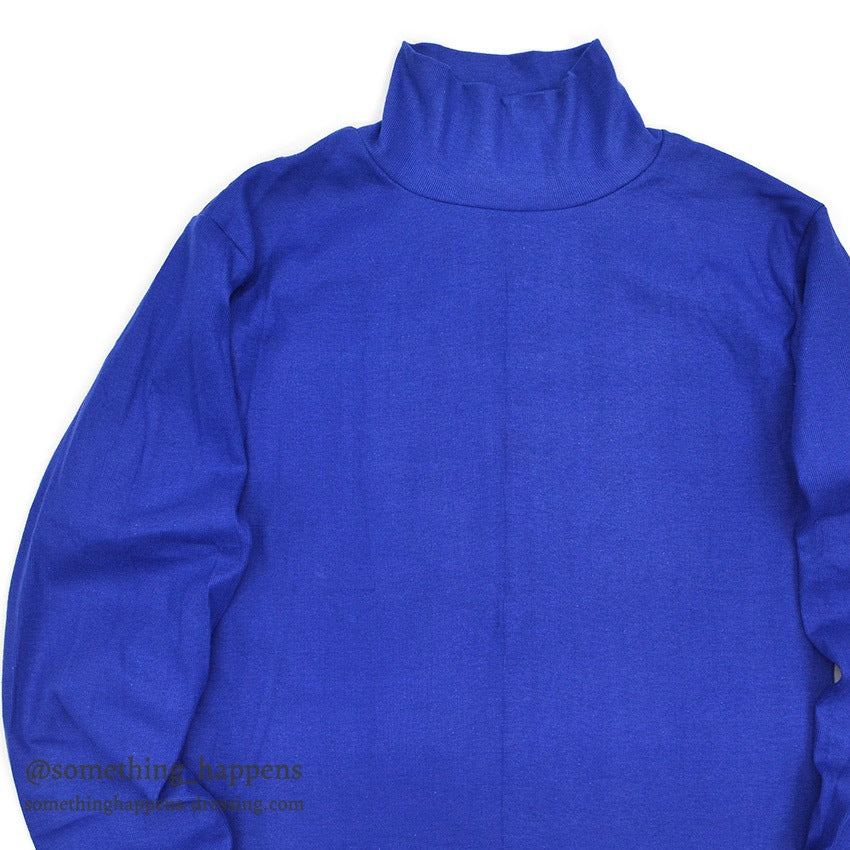 1970's DEADSTOCK USNAVY FLIGHT DECK CREW JERSEY / BLUE ... L