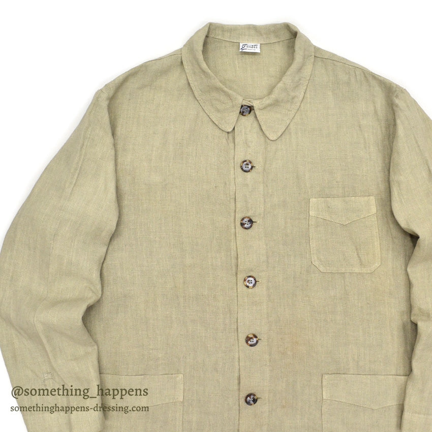 CP SHADES LINEN WORK JACKET / TAN ... L