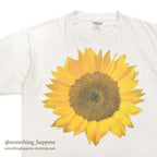 1990's ONEITA SUN FLOWER T-SHIRT ... L