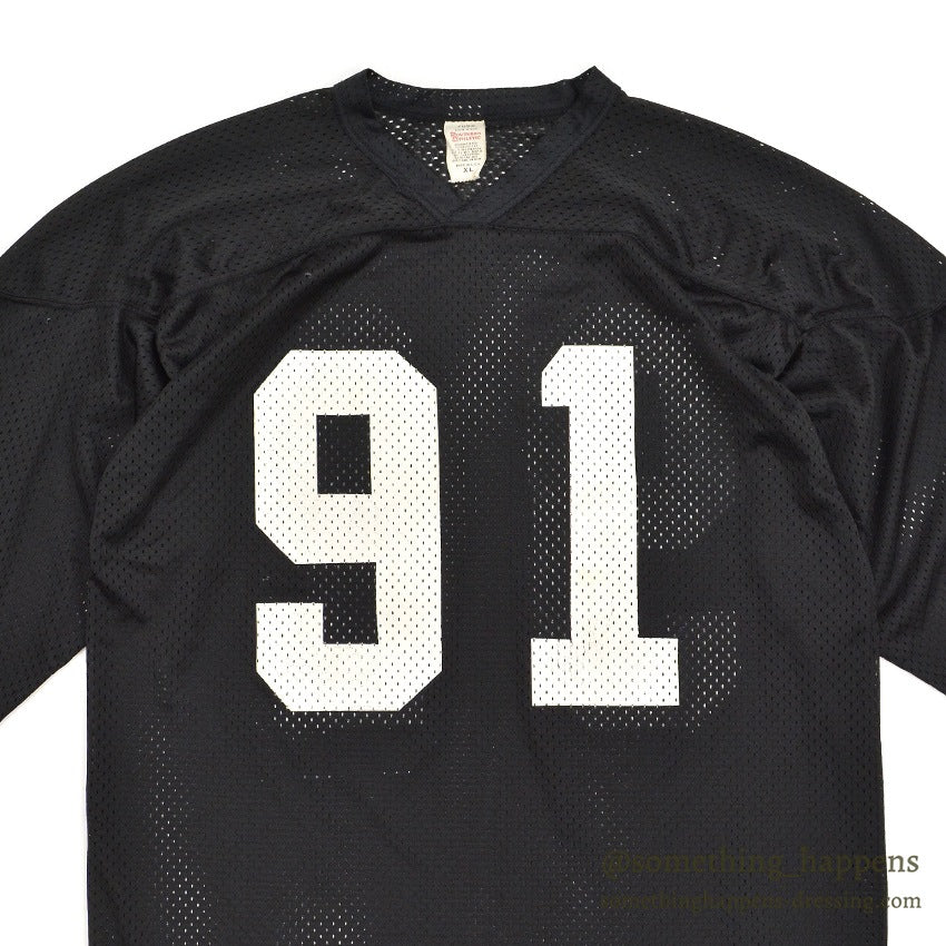 1960's SOUTHERN ATHLETIC FOOTBALL MESH JERSEY / BLACK ... XL