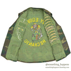 ~1980's USMC OKINAWA EMBROIDERY TOUR VEST / HEAVY EQUIPMENT MECHANIC...