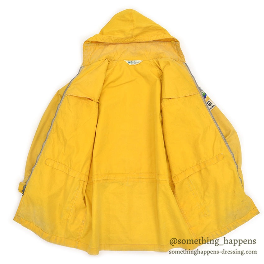 1960's REI ALPINE PATROL VENTILE PARKA / YELLOW...