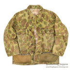 1940's USARMY WW2 FROG SKIN CAMO HBT JACKET / MODIFIED... 36R