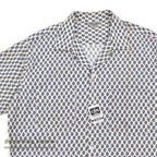 1960's KEY WEST PAISLEY-LIKE PATTERN SHIRT / BLUE ... M