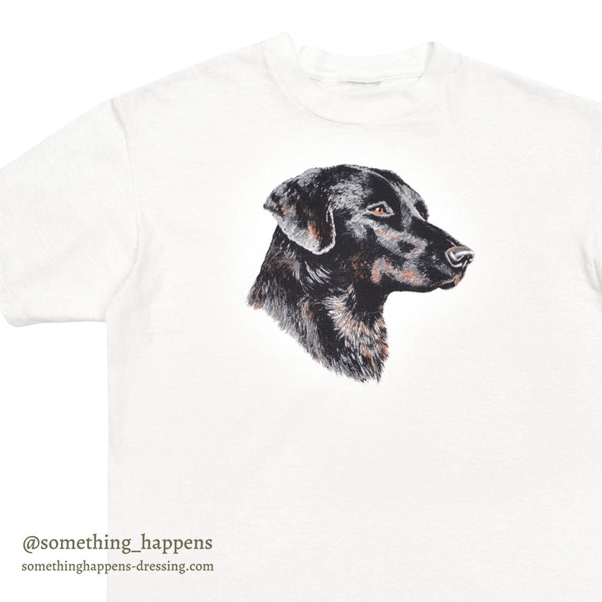 1990's BLACK LABRADOR RETRIEVER PRINT T-SHIRT...