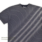 1990's ANDAZIA KILLER WAVE PATTERN ART T-SHIRT / NAVY ... L